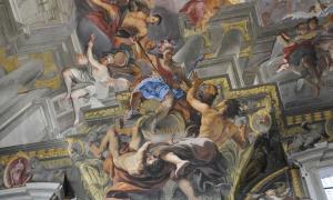 Роскошная фреска «Триумф Святого Игнатия Лойолы»- Андреа дель Поццо в церкви Сан-Иньяцио в Риме Церковь святого игнатия лойолы